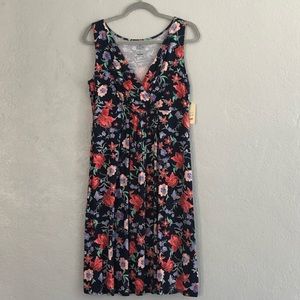 JCP St. John’s Bay Navy Floral Dress